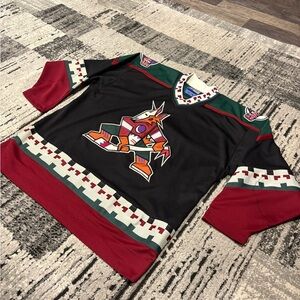 Rare Vintage 1990s Phoenix Coyotes Kachina NHL hockey jersey